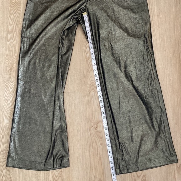 JOIE Metallic Wide Leg Trousers 2X NYE Party High Rise Disco Glam - Picture 12 of 16